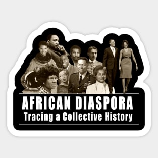 African diaspora - Tracing a collective history Sticker